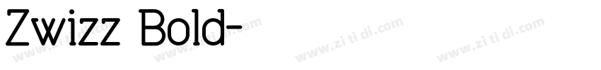 Zwizz Bold字体转换